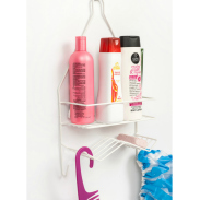 Shower caddy with 2 hooks