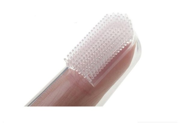 Soft Silicone Pet Toothbrush dog cat clean teeth hygiene