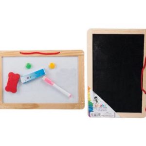Kids Dual Chalkboard & Dry Wipe Board