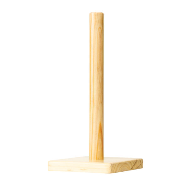 portable-paper-towel-holder-pine available from www.neatfreak.co.za