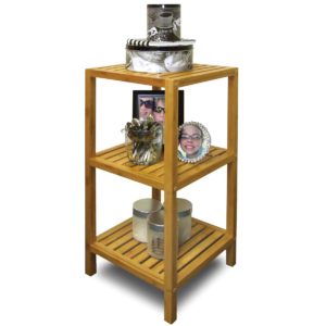 3 tier shelf with pine finish