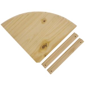 corner shelf kit pine