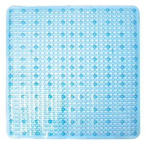 shower mat blue